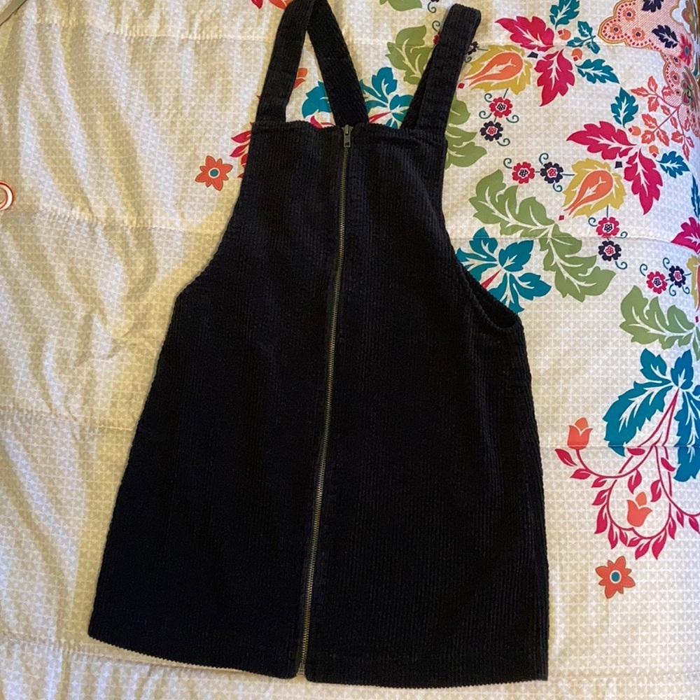Forever 21 Black Overall Dress Size S